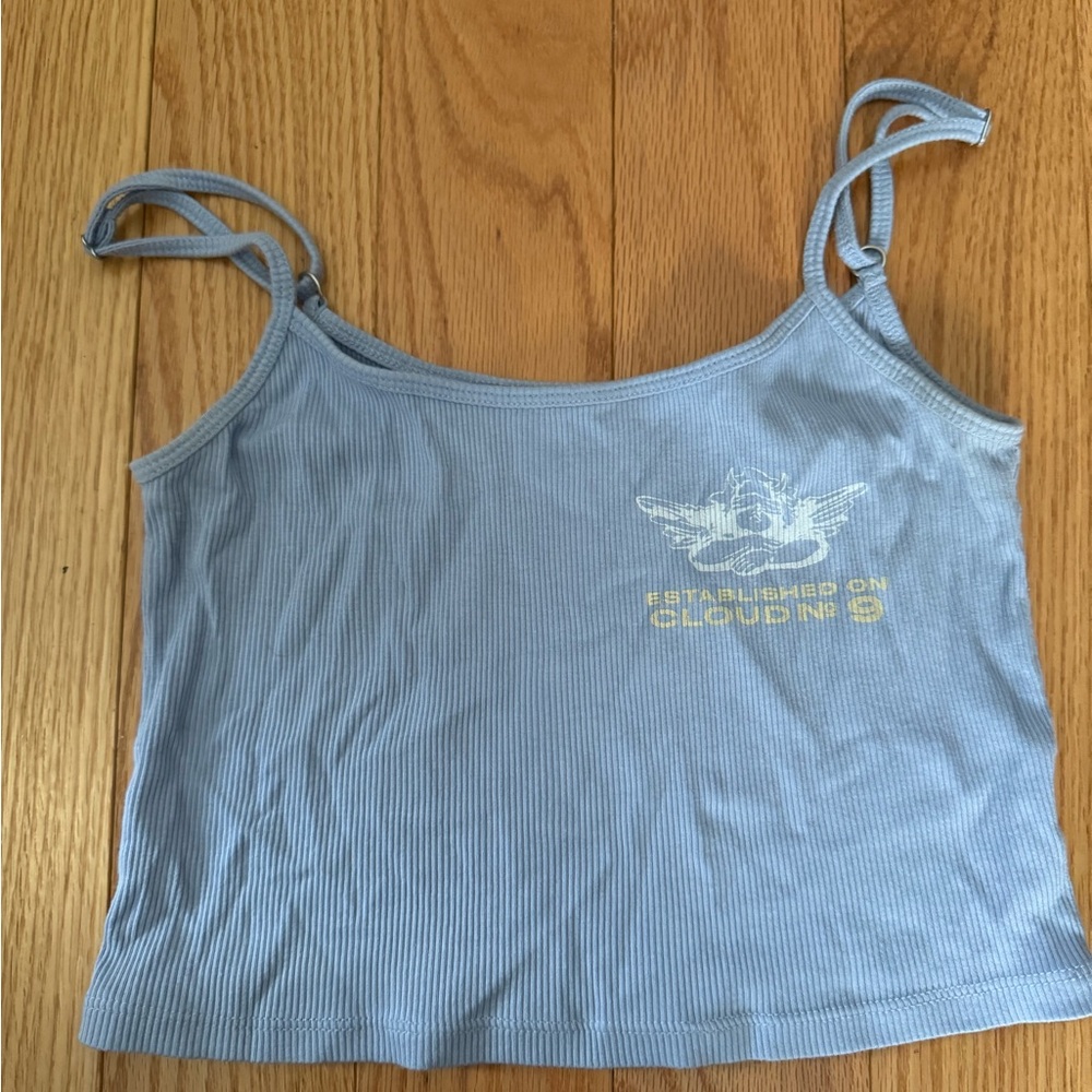 Boys Lie Sky Blue Ribbed Tank